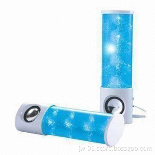 3-color Flash Mini Portable Speakers, Made of ABS and PVC
